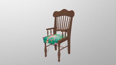 wooden chair - download free 3d model chaybangcaphe 21f37ab 3d print model - Mito3D