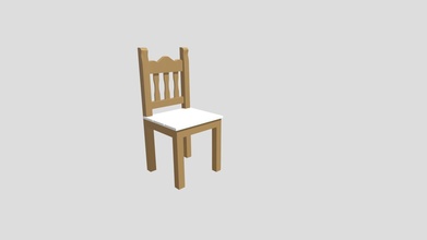 wooden chair - download free 3d model uzucrow a90e25d 3d print model - Mito3D