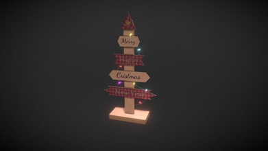 wooden christmas tree decoration lights - download free 3d model kons127 c59b886 3d print model - Mito3D