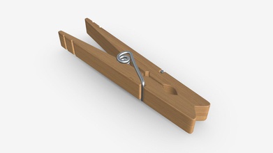 wooden clothespin 2 - buy royalty free 3d model hq3dmod aivisastics a189b07 3d print model - Mito3D