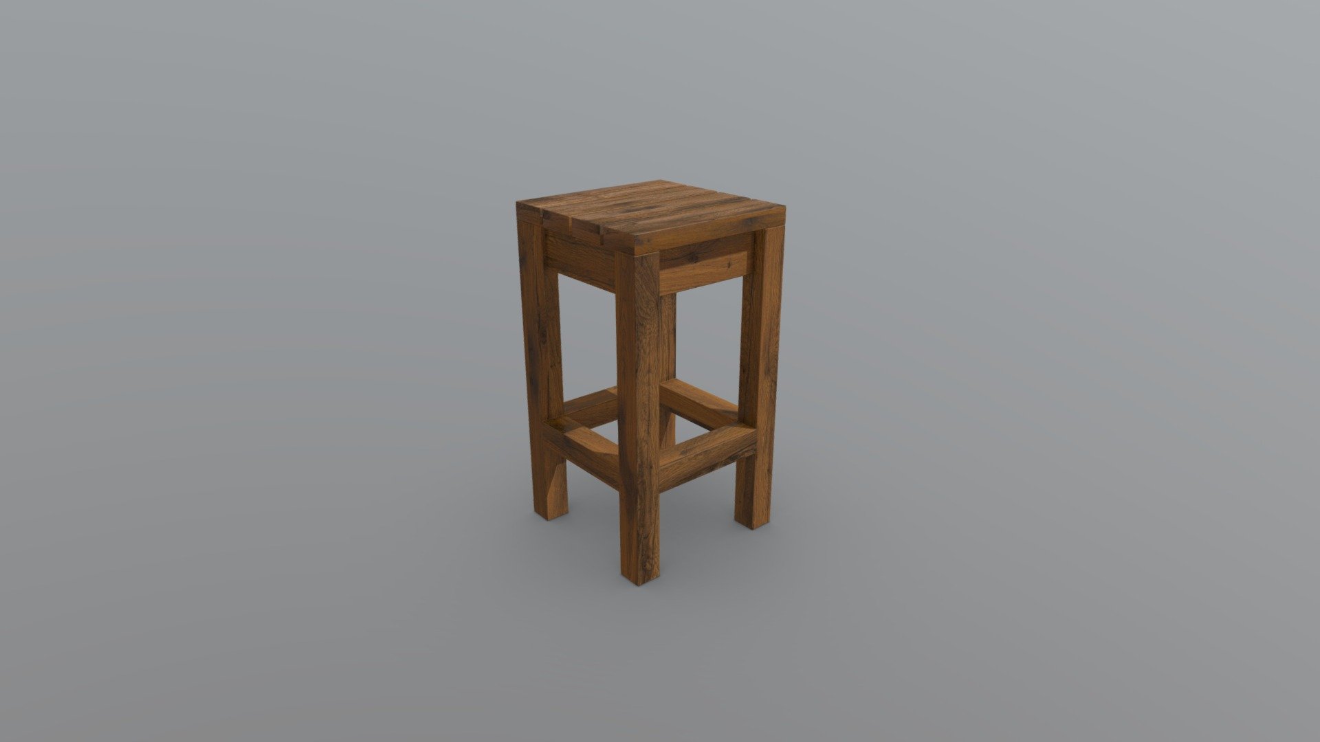 wooden outdoor bar stool 40x40x75 - buy royalty free 3d model robertrestupambudi 8fc1ab3 3D print model - Mito3D