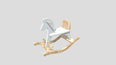 wooden rocking horse - download free 3d model lcdjst- lcdjst beb48d7 3d print model - Mito3D