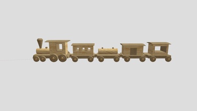legno giocattolo treno acquistare royalty gratuito 3d modello ed+ edplus 100dc67 3d print model - Mito3D