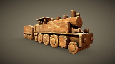 wooden toy train - download free 3d model dc knights dcknights 603e299 3d print model - Mito3D