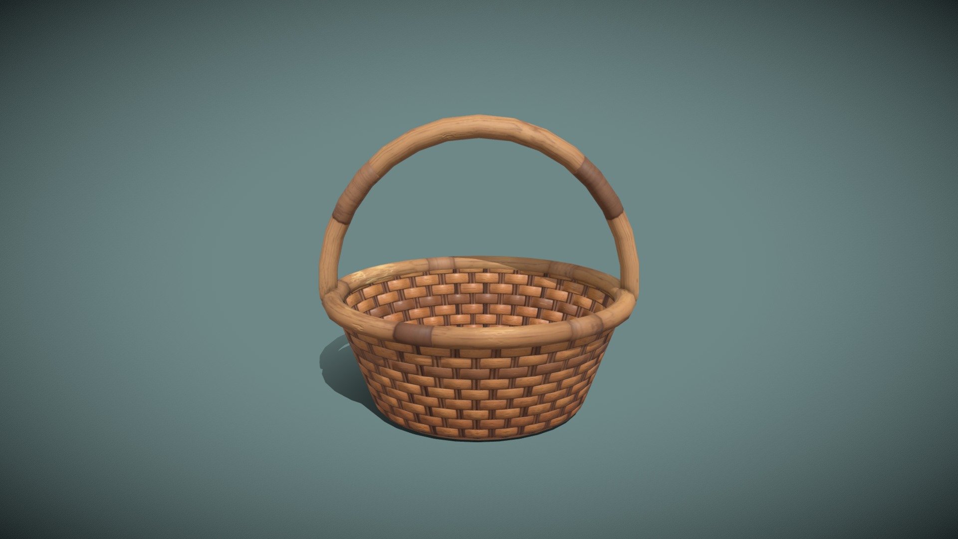wooden wicker basket 3d model - buy royalty free 3ddisco picnic handmade travel bamboo outdoor traditional woven woven-basket woven-handmade-basket wood wooden-wicker-basket 3D print model - Mito3D