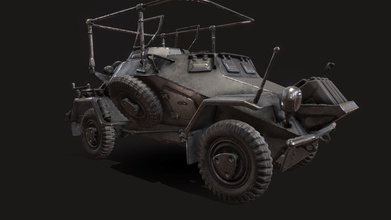 la seconde guerre mondiale véhicule 02 pbr texture - acheter des redevances gratuit modèle 3d shinma702 0b56449 -Numérisation de données haute polygone -pbr 3d print model - Mito3D