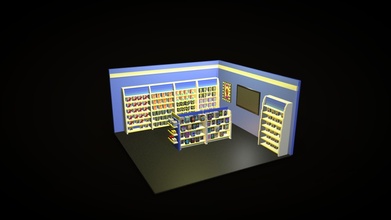 wow difference retro voxel video store - 3d model uncncld d5b9eec 3d print model - Mito3D