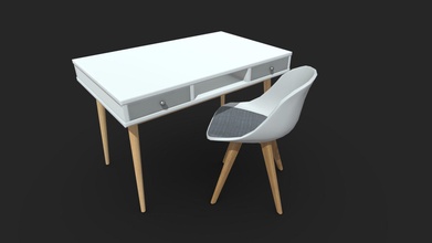 writing desk chair game assets - buy royalty free 3d model me&my3d ieva lickiene dbdeccc 3d print model - Mito3D