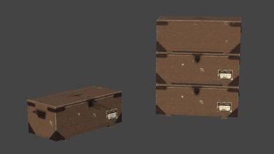 ww2 german ammo crate - buy royalty free 3d model scottdelbressine d8ed78e environmental models games low poly game asssets recreation ammunition boxes 3d print model - Mito3D