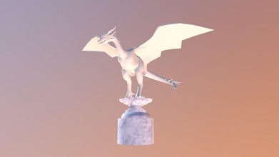 wyvern statue - 3d model copperlyrebird 4dca41f 3d print model - Mito3D