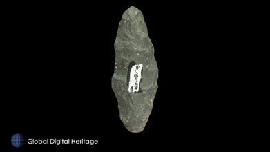 xfp-056 basalt end blade sanak island alaska - download free 3d model global digital heritage globaldigitalheritage 9346c03 biface cat xfp-056-105 group large house depressions south shore pauloff harbor multiple radiocarbon dates place 300 ce 800 although upper most levels may date 13th century these artifacts were scanned either faro edge arm minolta vivid 9i processed geomagic polyworks 4-8 photos used texture zbrush presented result research conducted under grants nsf 0326584 0508101 1139266 1321411 h maschner principal investigator original digitizing work done ivl id st univ subsequent processing completed fieldwork analysis permission collaboration tribe corporation 3d print model - Mito3D