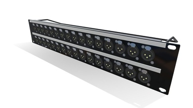 xlrf panel 32 way - buy royalty free 3d model cavicom asi 09553fa 2ru xlr-f 32way termination block version all measurements based standard sizing systems integration design ideal 2d multi axis layouts technical specification our width 485mm height 889mm note official 19 size 4826mm please like models last update 20 05 2020 3d print model - Mito3D