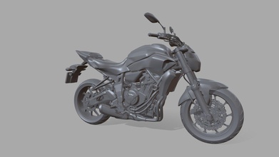 Yamaha mt 07 fz bisiklet hazır Yazdır stl dosya satın almak telif Bedava 3d model sim3d simed baskı Sıcak tekerlekler sla minyatür motosiklet Toplamak sokak bisikleti süper 3d print model - Mito3D