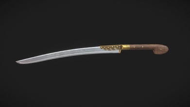 yatagan sword ottoman - 3d model mustafayerebasmaz mustafa97 ad0b79e 3d print model - Mito3D