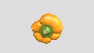 yellow pepper 3d scan - buy royalty free model sieluroho stl scanner plant food scanning photorealistic bell obj original fresh artec farm realistic scanned kitchen real sweet polygons vegetable paprika capsicum salad artec3d low-poly game annum 3d print model - Mito3D