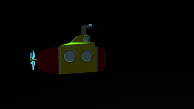 yellow submarine - 3d model nathan santana ncs fbee905 simple made blender mini game unity 3d print model - Mito3D