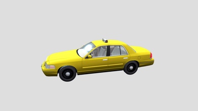 Jaune Taxi taxi voiture acheter royalties libre 3d modèle 3dia ddd93a7 3d print model - Mito3D