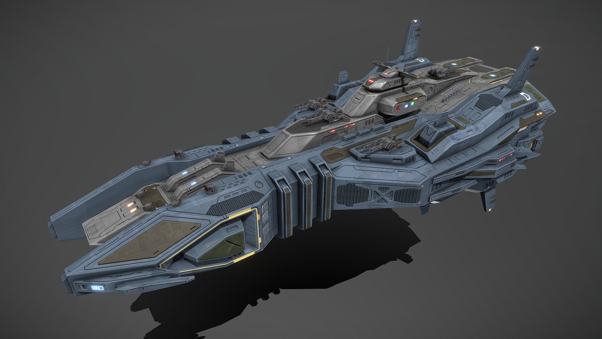 79d28a8 yellowjackets battleship cıva satın royalty free 3d model msgdi scifi uzay gemisi hazır düşük model-poly oyunu silah ayrı kafesleri anahtar kare animasyon aracı veremez ekipmanı çok değişti modeli birkaç farklı renkli doku ayarlar geliyor psd dosya sağlam katmanlar dahil lütfen dikkat dokular sketchfab yükleme hızını arttırmak çözüm azalttı görüntüleyici eğer aldıysanız ek indirmek emin olun içerir fbx n tam çözünürlüklü kaynak katmanları psds örneğin ateş animasyonları vb taret dönen namluya zarar - Merkür 3D print model - Mito3D