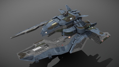 yellowjackets frigate conquest - buy royalty free 3d model msgdi e9f0584 his low-poly game-ready scifi spaceship weapons separate meshes can animated keyframe animation tool weapon loadout changed too comes several differently colored texture sets psd file intact layers included please note textures sketchfab viewer have reduced resolution improve loading speed if you bought make sure download additional contains fbx obj full source psds eg firing animations gun barrels rotating turrets etc 3d print model - Mito3D