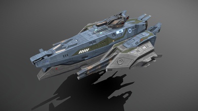 yellowjackets frigate dominator - buy royalty free 3d model msgdi 766f332 low-poly game-ready scifi spaceship weapons separate meshes can animated keyframe animation tool weapon loadout changed too comes several differently colored texture sets psd file intact layers included please note textures sketchfab viewer have reduced resolution improve loading speed if you bought make sure download additional contains fbx obj full source psds eg firing animations gun barrels rotating turrets etc 3d print model - Mito3D