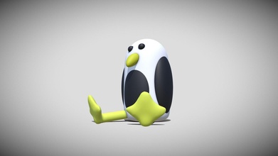yo-yo penguin - download free 3d model logan brown c9da315 3d print model - Mito3D