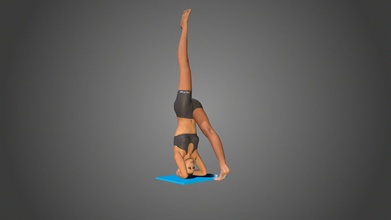 yoga posa eka pada sirsasana acquistare royalty gratuito 3d modello lily pose yoga3d cf19b8b 3d print model - Mito3D