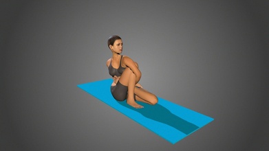 Yoga Pose Marichyasana 4 Kaufen Lizenzgebühren frei 3d Modell lily yoga posiert yoga3d d130cfa 3d print model - Mito3D