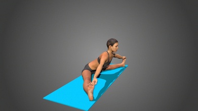 Yoga Pose upavistha konasana Kaufen Lizenzgebühren frei 3d Modell lily yoga posiert yoga3d 6f71287 3d print model - Mito3D