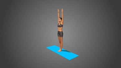 yoga posa urdhva malato mani fronte acquistare royalty gratuito 3d modello lily pose yoga3d c14889e 3d print model - Mito3D
