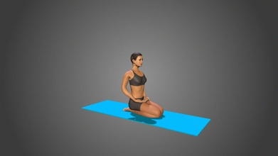 yoga posa vajrasana acquistare royalty gratuito 3d modello lily pose yoga3d c215a17 3d print model - Mito3D