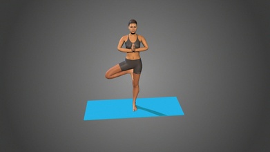 yoga posa vriksasana acquistare royalty gratuito 3d modello lily pose yoga3d 02d5ac3 3d print model - Mito3D