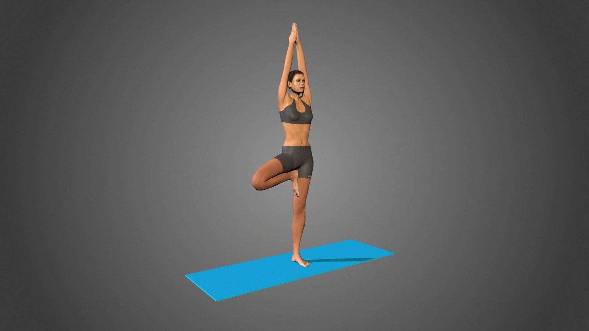 yoga pose vriksasana - buy royalty free 3d model lily-yoga poses lily-yoga3d 9f5ee6a 3D print model - Mito3D