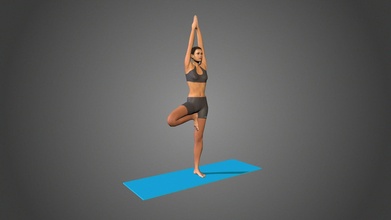 Yoga Pose vriksasana Kaufen Lizenzgebühren frei 3d Modell lily yoga posiert yoga3d 9f5ee6a 3d print model - Mito3D
