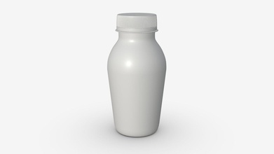 yogurt bottiglia 11 - buy royalty-free modello 3d hq3dmod aivisastics 56c6024 3d print model - Mito3D