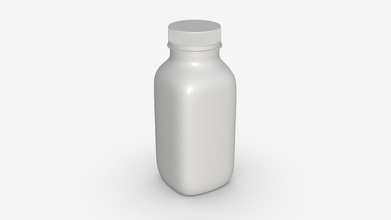 yogurt bottiglia 7 - buy royalty-free modello 3d hq3dmod aivisastics c72718b 3d print model - Mito3D