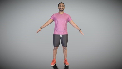 genç adam Spor giyim a pose 307 satın almak telif Bedava 3d model deep3dstudio 7d5abb3 3d print model - Mito3D