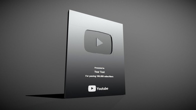 youtube silver play button - download free 3d model marsyifathirahman 6c41a59 3d print model - Mito3D
