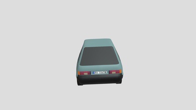 zaz tavria - download free 3d model sosha 8461662 my first low poly car 3d print model - Mito3D