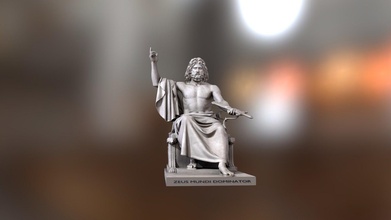 Zeus statua Scarica gratuito 3d modello mariano oliva asfalto 216d3af 3d print model - Mito3D
