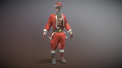 zombi Noel Baba karakter satın almak telif Bedava 3d model Williamornelas f3169ae 3d print model - Mito3D