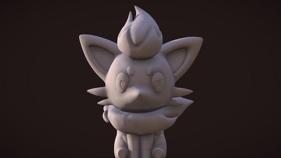 zorua - buy royalty free 3d model anna gual annagualhz ds fanart pokemon toy switch nintendo collection collectible darktype 3d print model - Mito3D