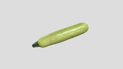 zucchini 3d scan - buy royalty free model sieluroho stl scanner baby organic scanning high market obj ready supermarket original fresh vitamin artec realistic scanned kitchen real nature polygons vegetable squash marrow artec3d game interior cousa couragette 3d print model - Mito3D