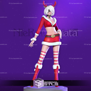 2b nier automata christmas outfit stl files 3d print model - Mito3D