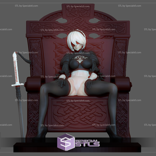 2b nier autotama throne 3d model 3d print model - Mito3D