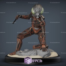 4-lom droid bounty hunter starwars 3d print model - Mito3D