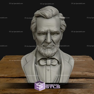 abraham Lincoln buste prêt 3d impression 3d print model - Mito3D