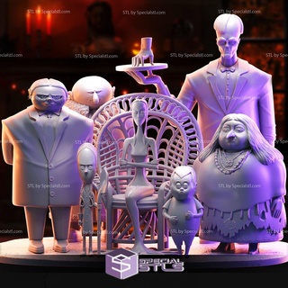 addams family collection 3d print model - Mito3D
