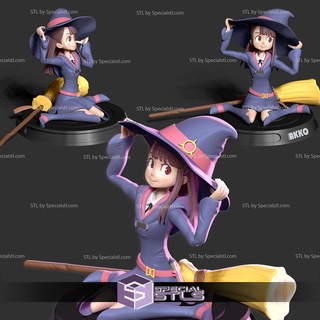 akko little witch stl files 3d print 3d print model - Mito3D