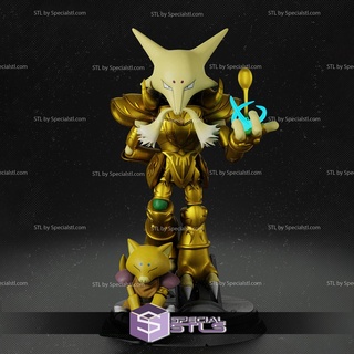 alakazam stl files aries pokemon saint seiya 3d printing figurine 3d print model - Mito3D