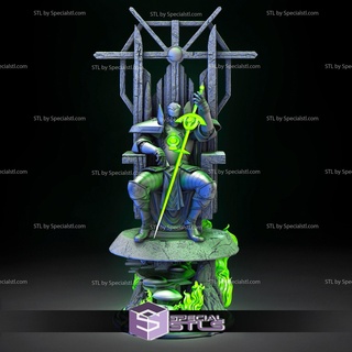 Alan Scott vert lanterne trône stl dossiers 3d impression figurine 3d print model - Mito3D